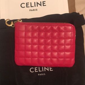 Celine Pink C Charm Coin/Card